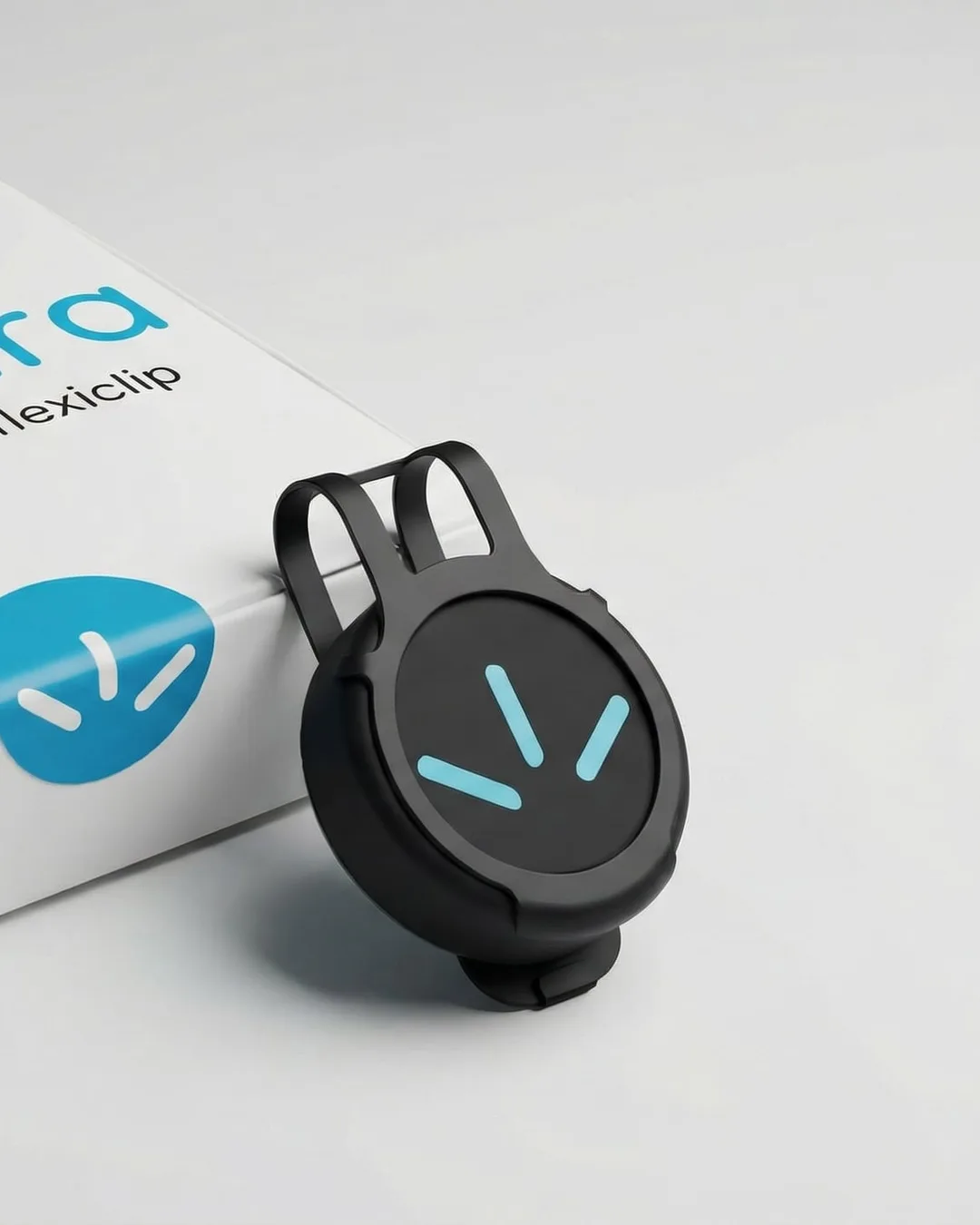 Professional met flexiclip-alarmknop in een zakelijke omgeving