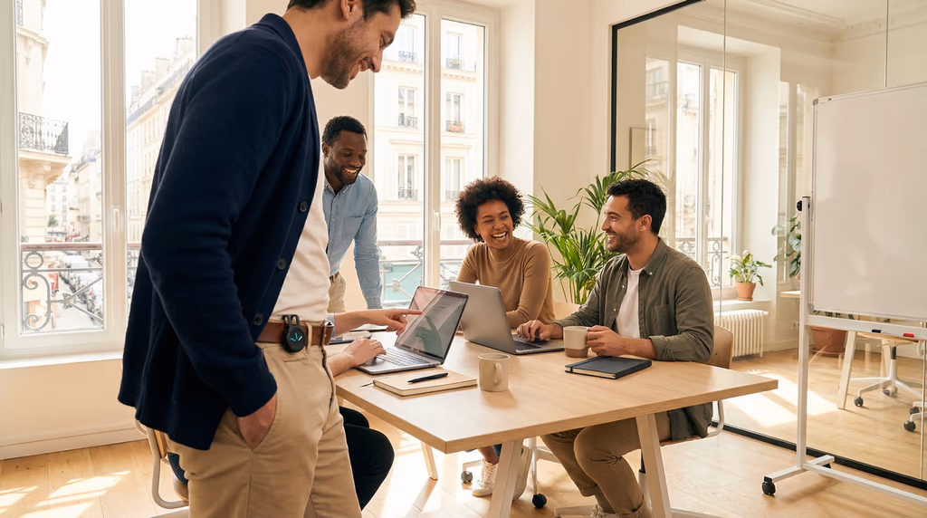 Professionele gebruiker met Alarmira app en alarmknop